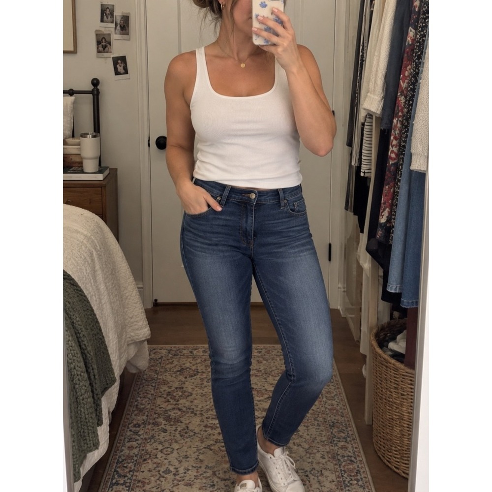 J Brand Moxie Skinny Jeans 31 Dark Wash Mid Rise Ankle 31x29
